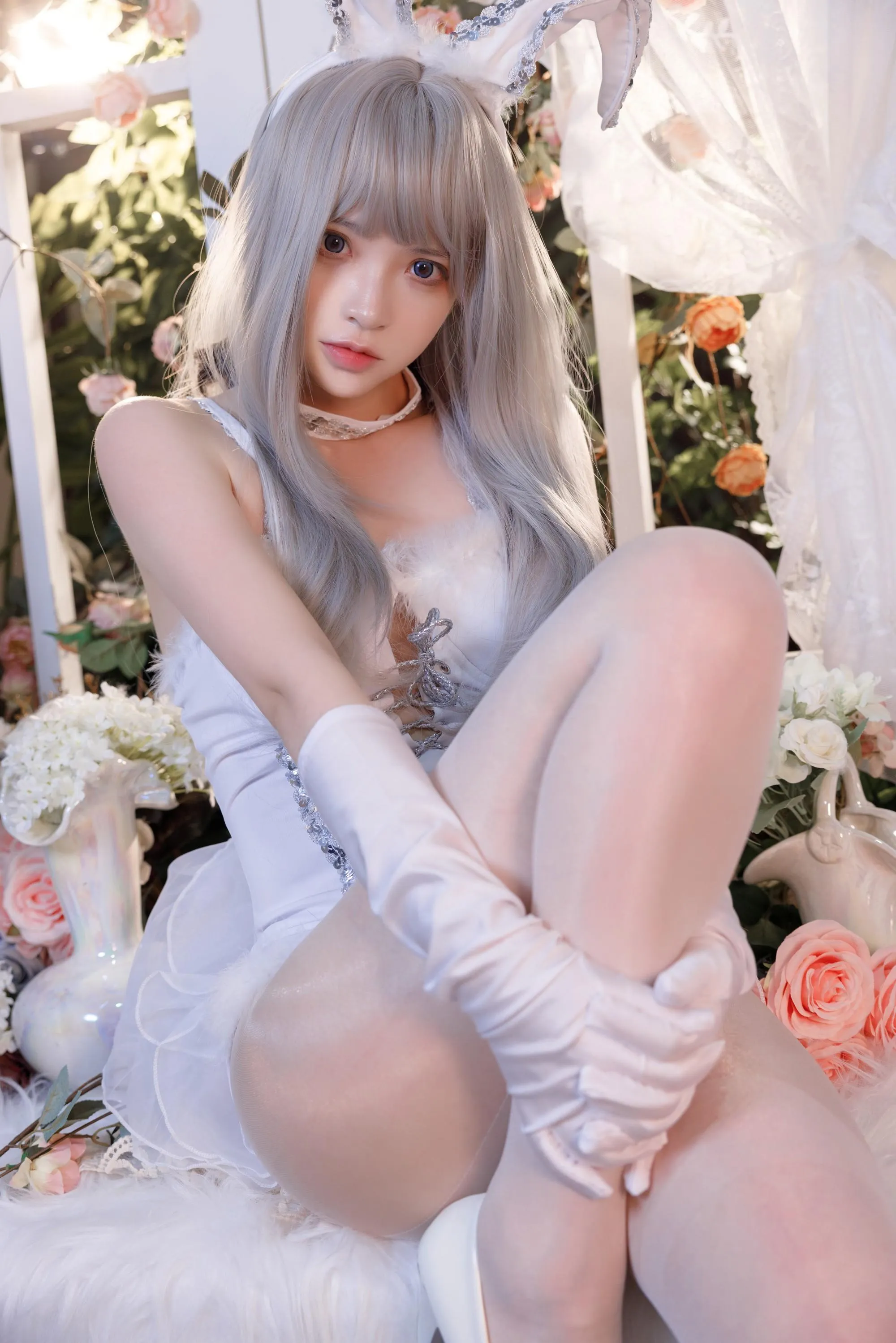 疯猫ss – NO.126 纯白绒绒兔 [40P]插图